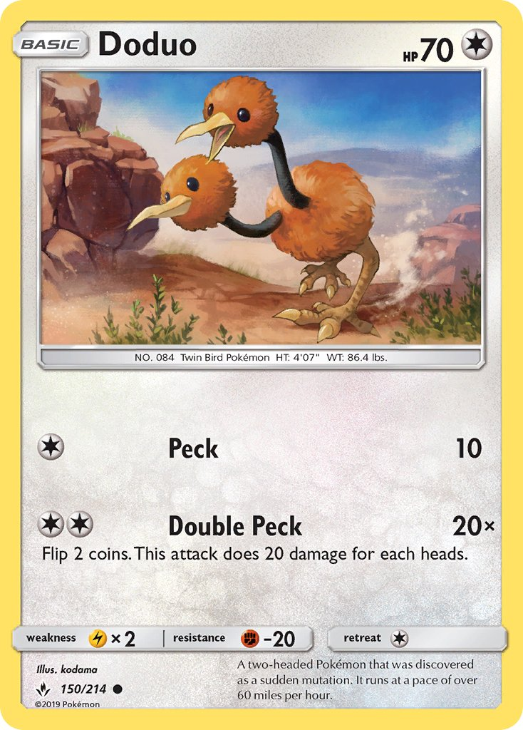 Doduo Pokémon card