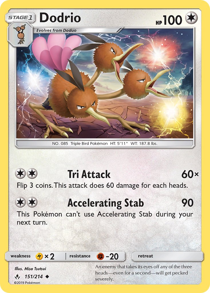 Dodrio Pokémon card