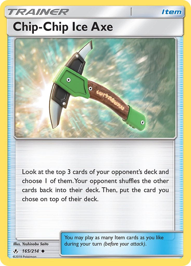 Chip-Chip Ice Axe Pokémon card