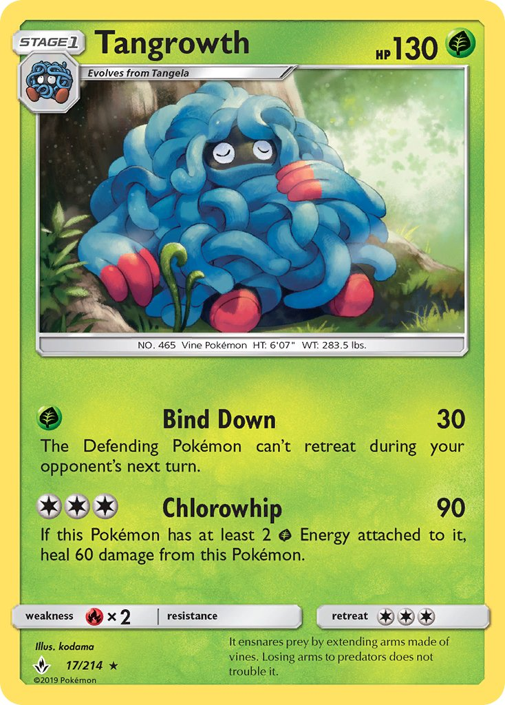Tangrowth Pokémon card