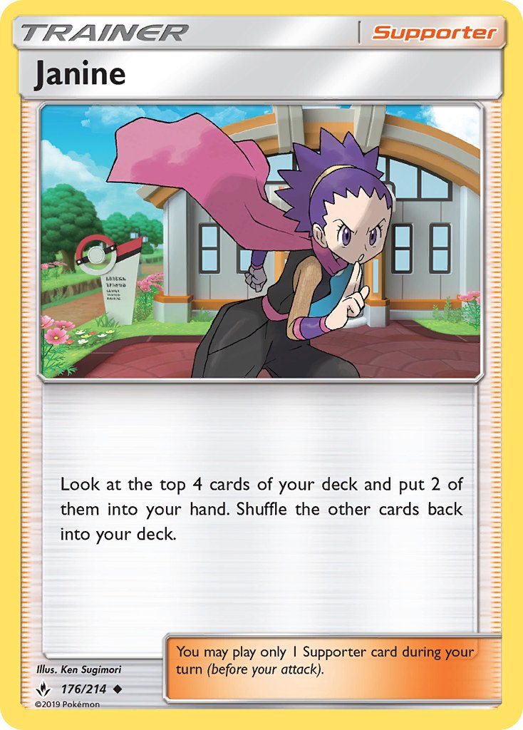 Janine Pokémon card