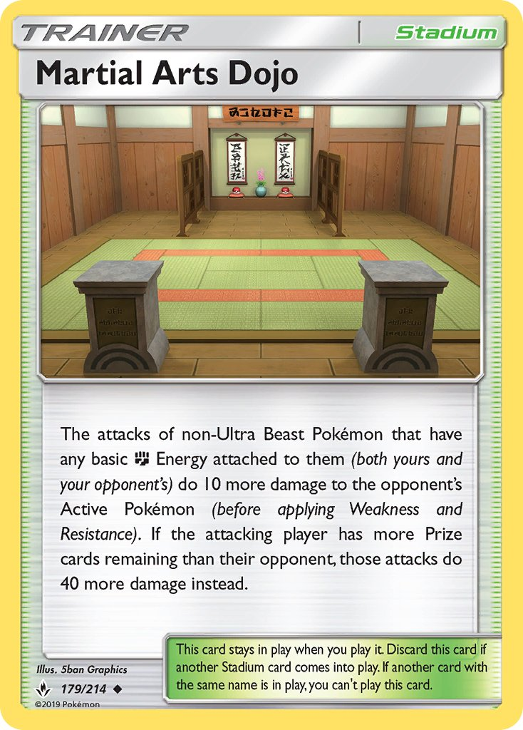 Martial Arts Dojo Pokémon card