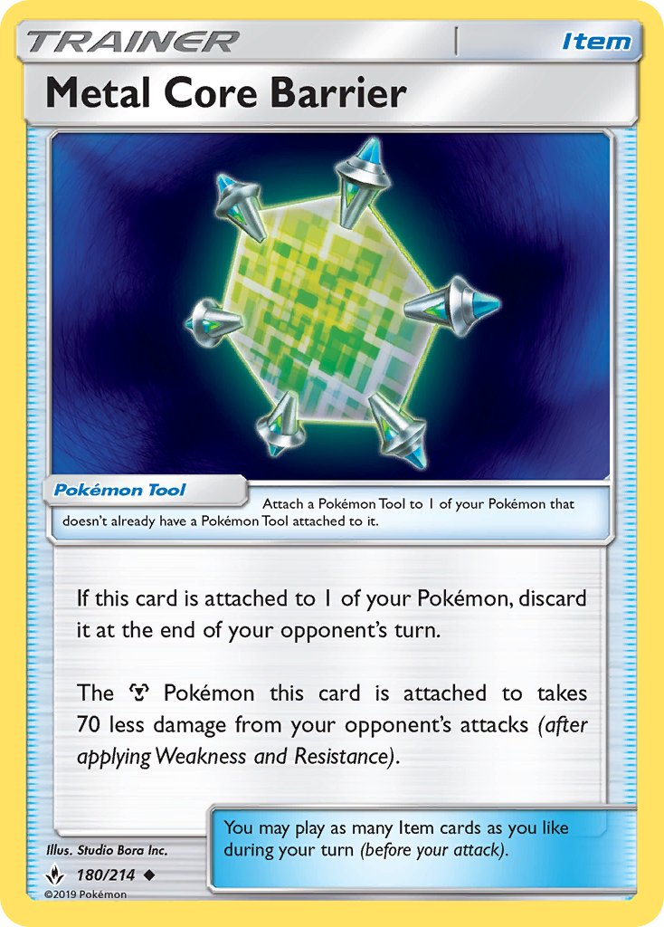 Metal Core Barrier Pokémon card