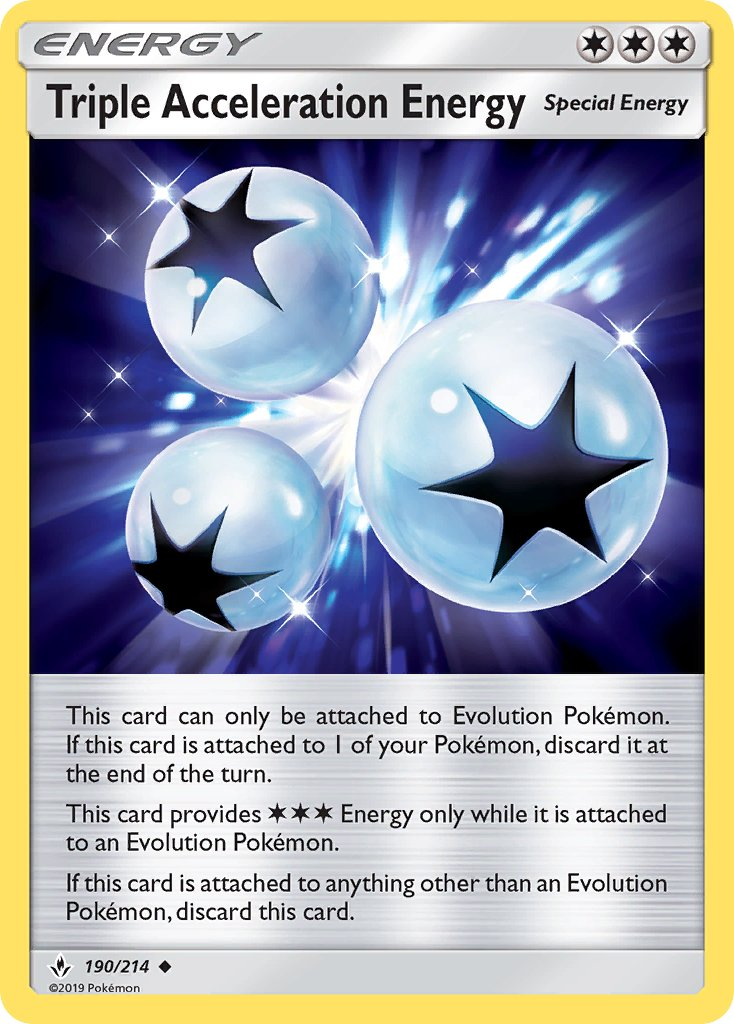 Triple Acceleration Energy Pokémon card