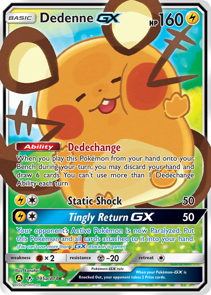 Dedenne GX Pokémon card