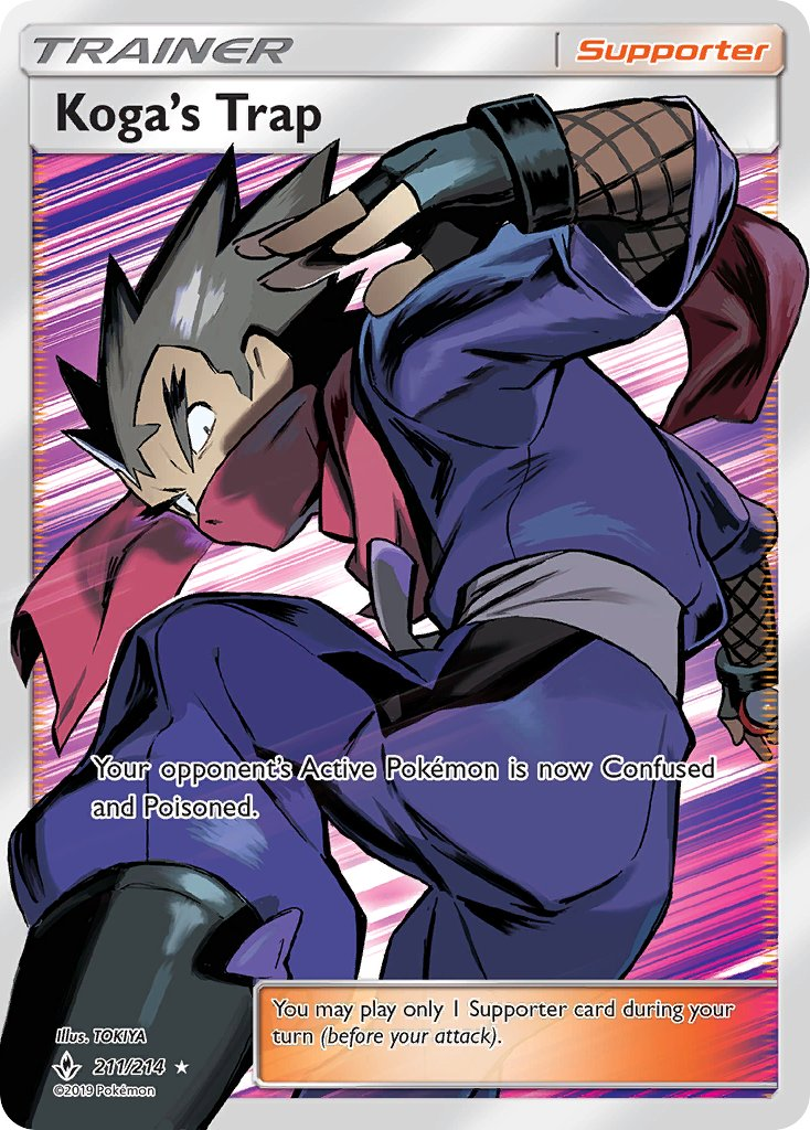 Koga's Trap Pokémon card