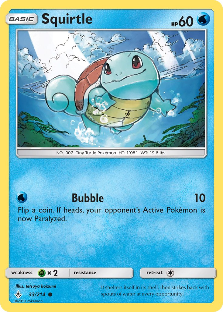 Squirtle Pokémon card