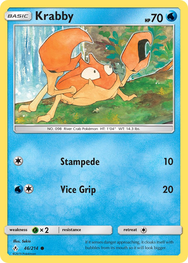 Krabby Pokémon card