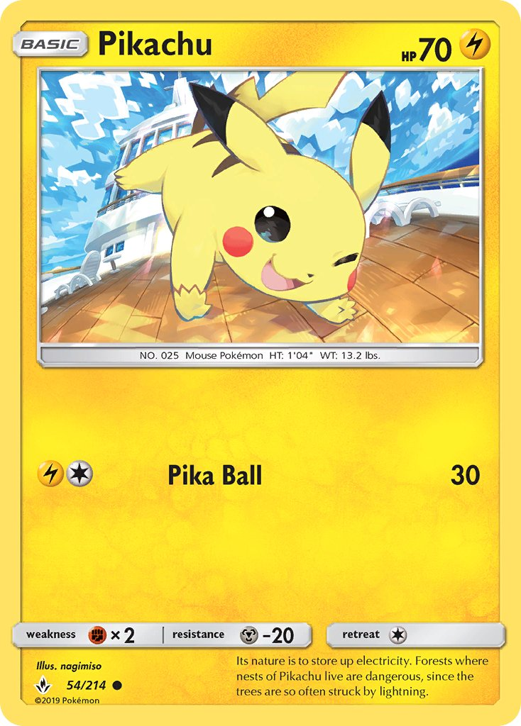 Pikachu Pokémon card
