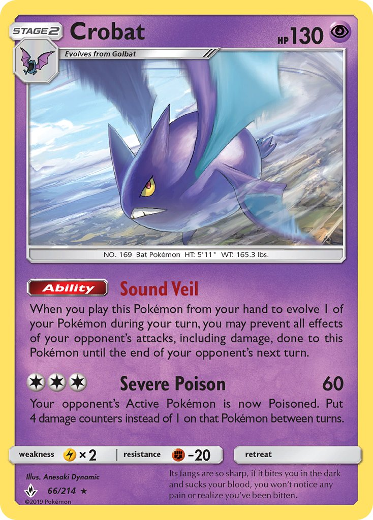Crobat Pokémon card
