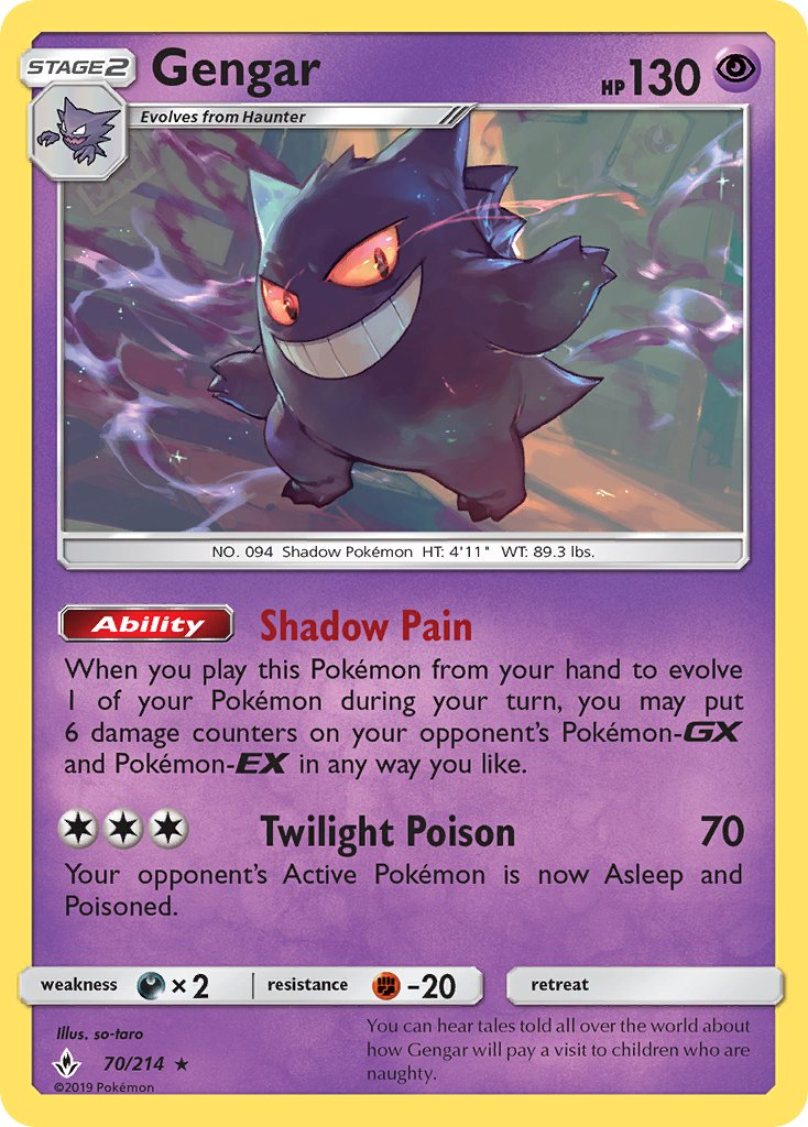 Gengar Pokémon card