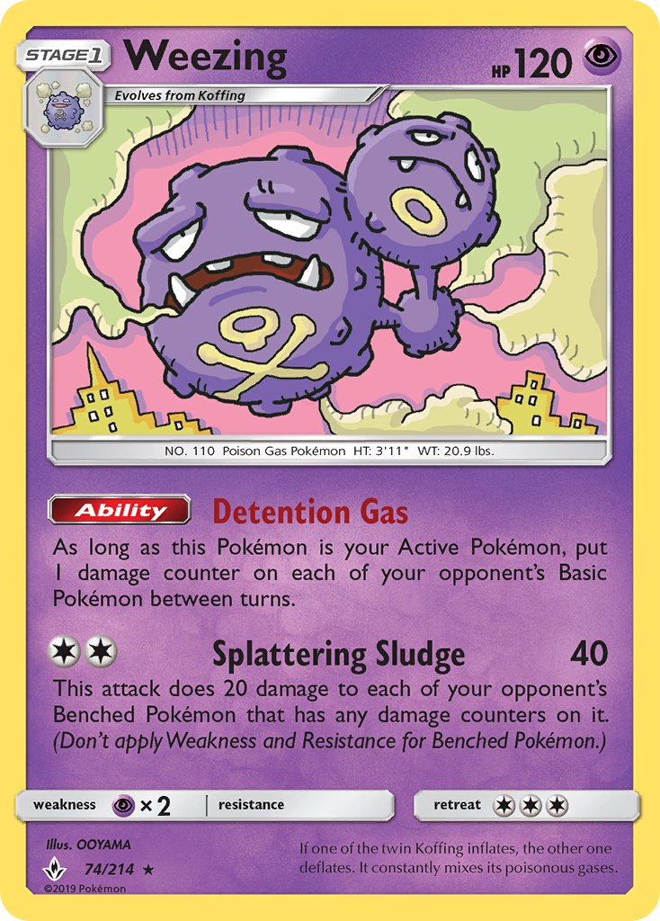 Weezing Pokémon card