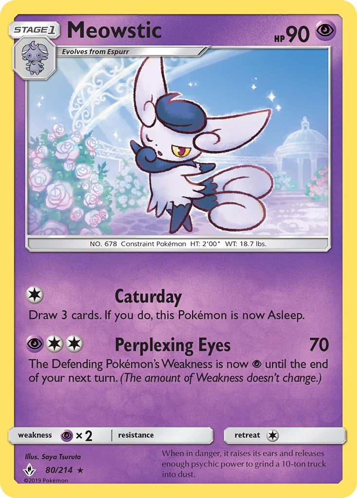 Meowstic Pokémon card