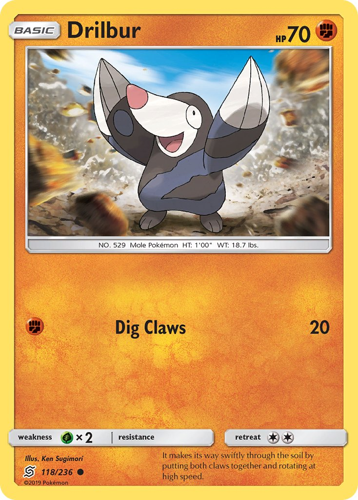 Drilbur Pokémon card
