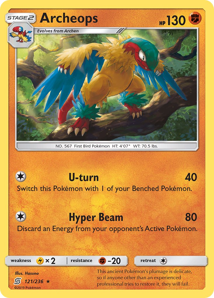 Archeops Pokémon card