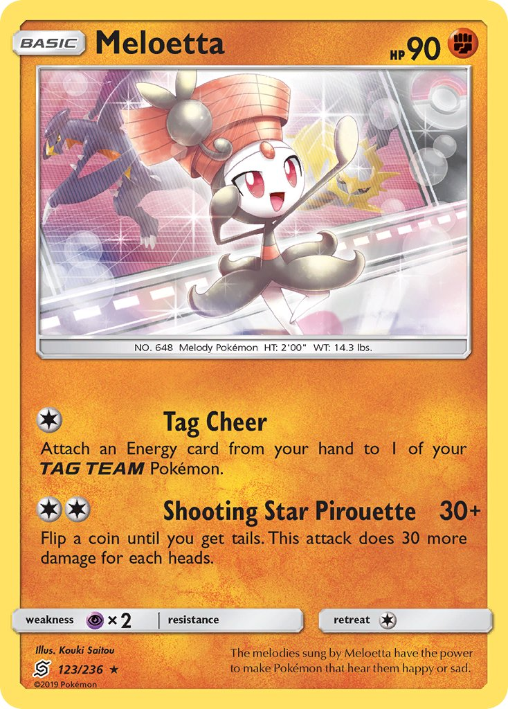 Meloetta Pokémon card