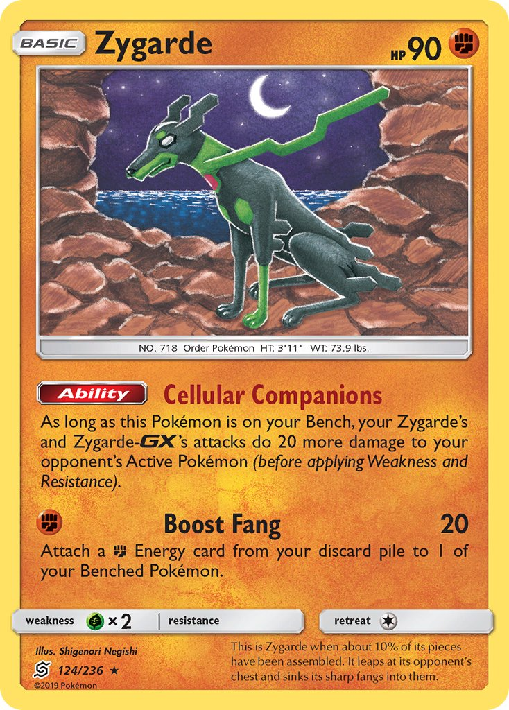 Zygarde Pokémon card
