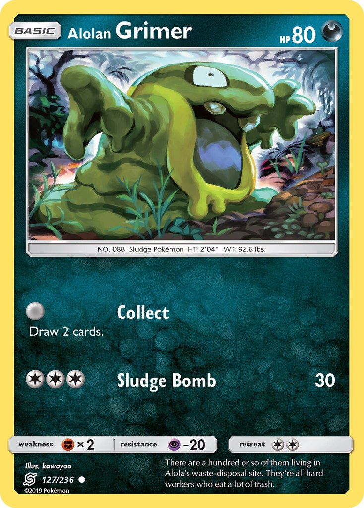 Alolan Grimer Pokémon card