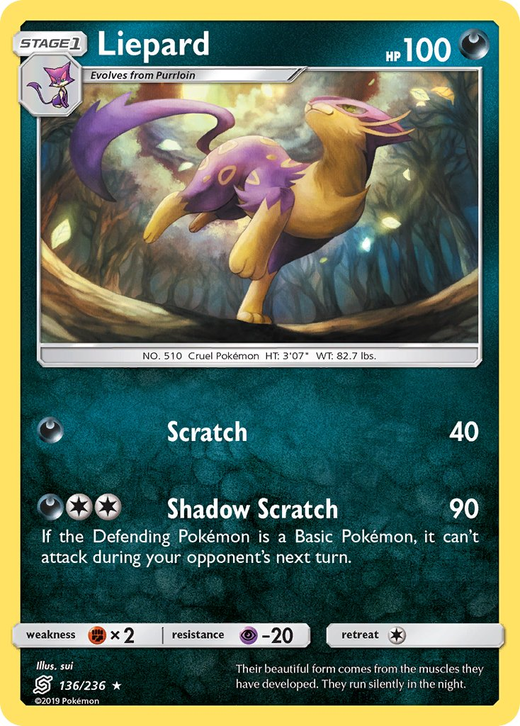 Liepard Pokémon card