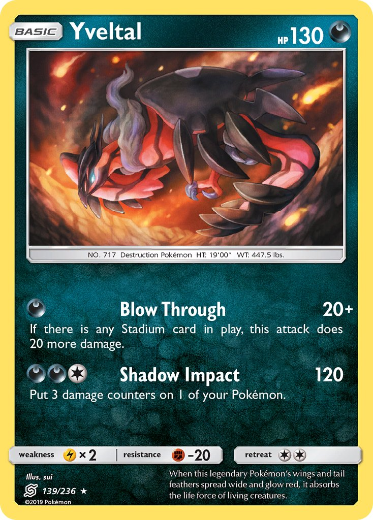 Yveltal Pokémon card