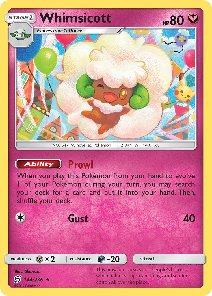 Whimsicott Pokémon card