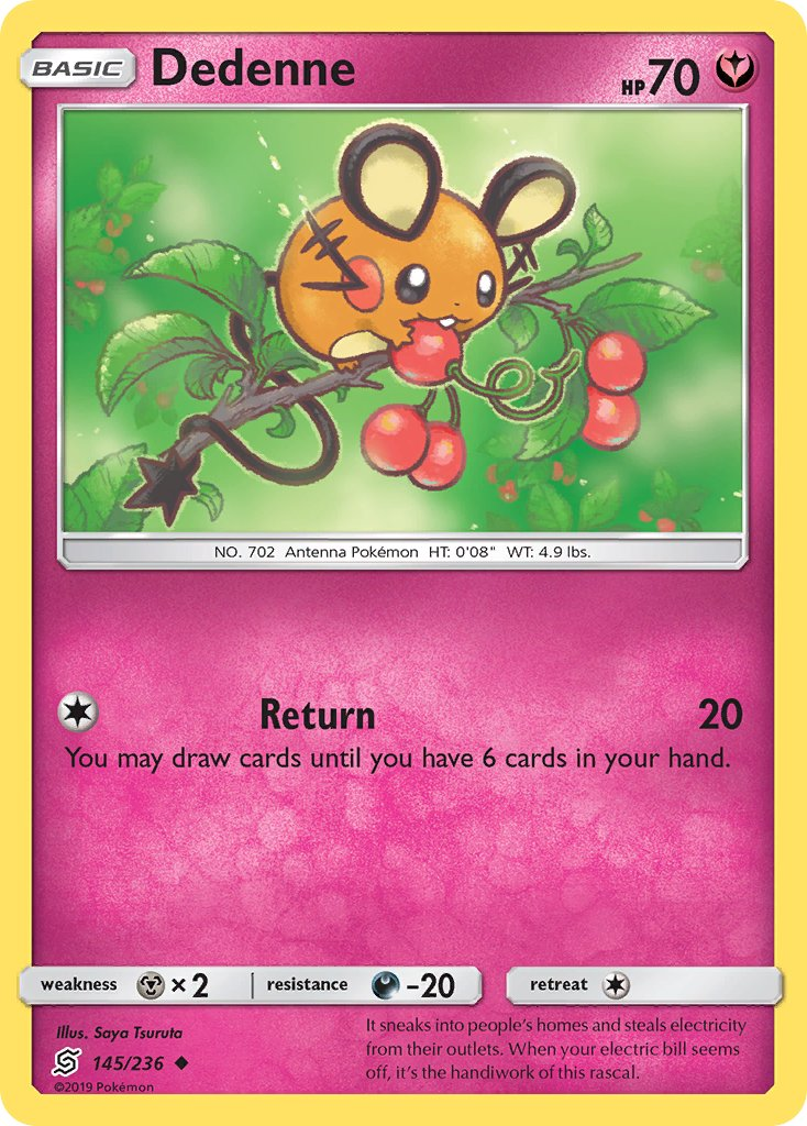 Dedenne Pokémon card