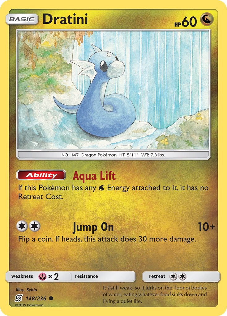 Dratini Pokémon card