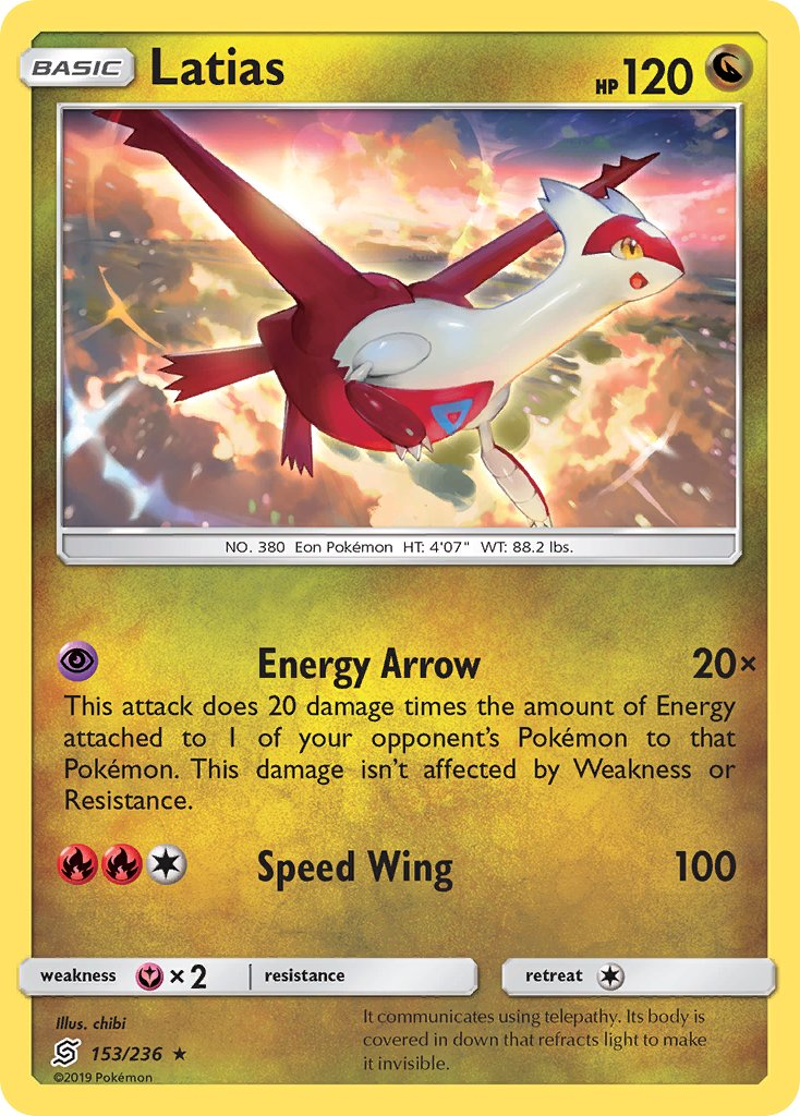 Latias Pokémon card