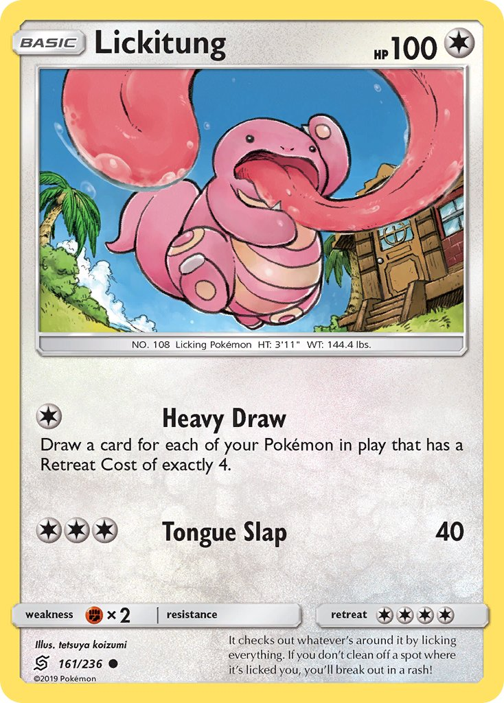 Lickitung Pokémon card