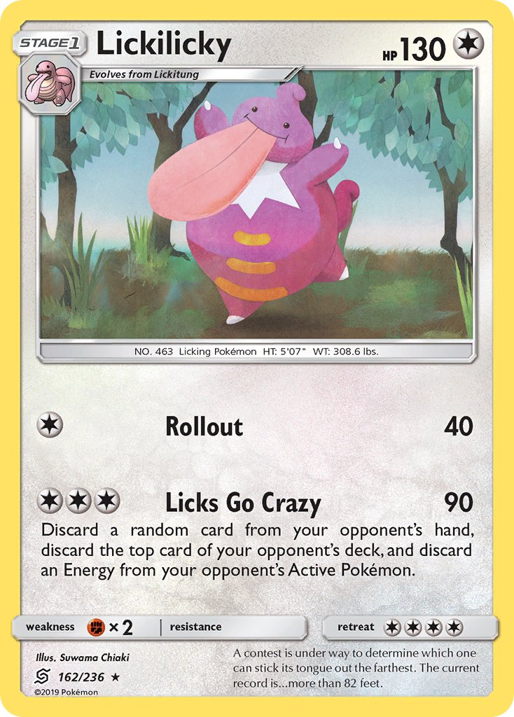 Lickilicky Pokémon card