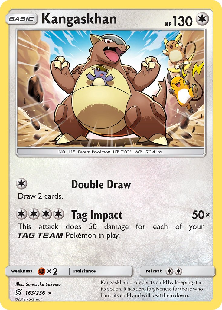 Kangaskhan Pokémon card