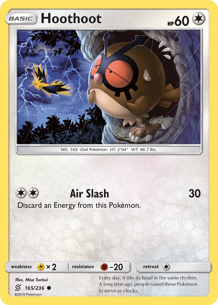 Hoothoot Pokémon card