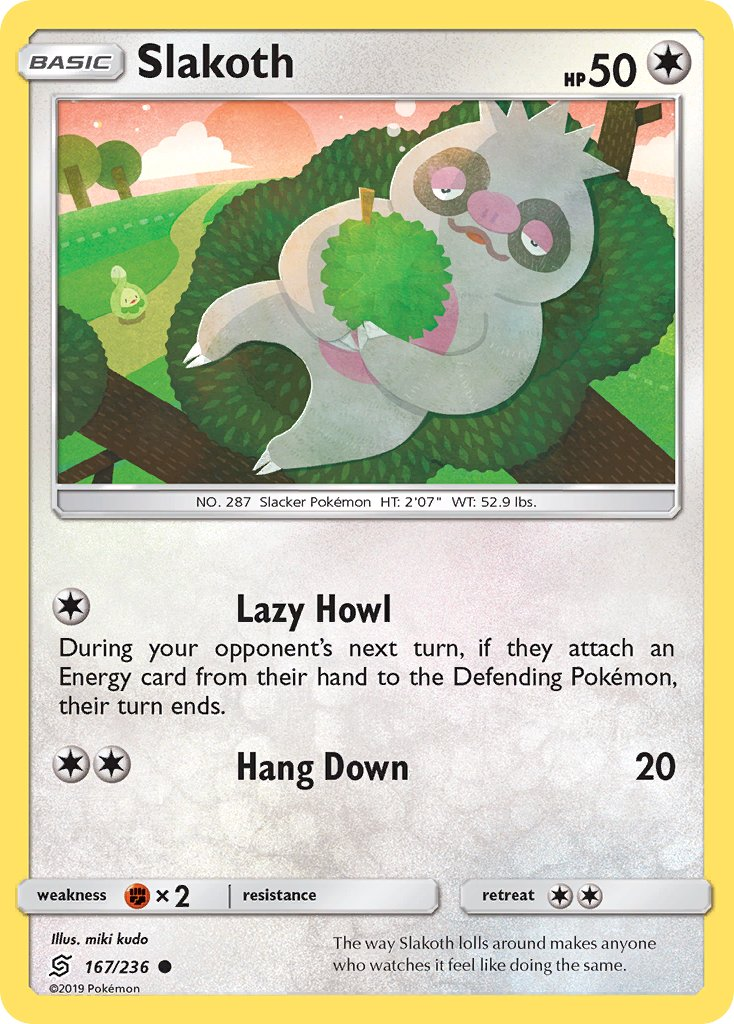Slakoth Pokémon card