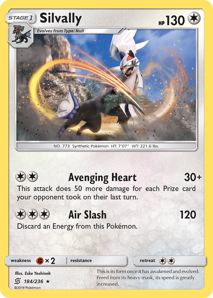 Silvally Pokémon card
