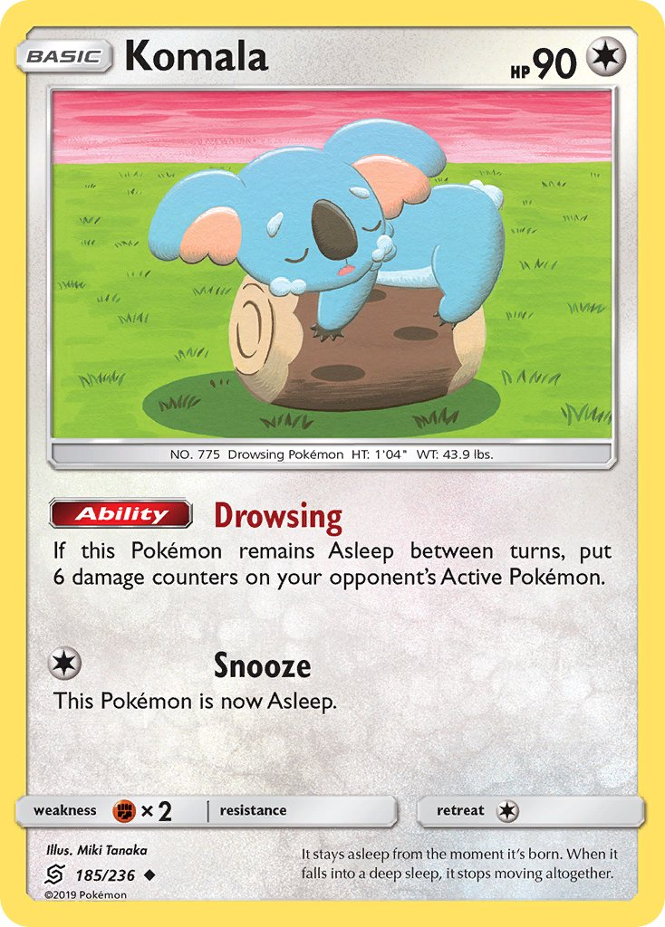 Komala Pokémon card