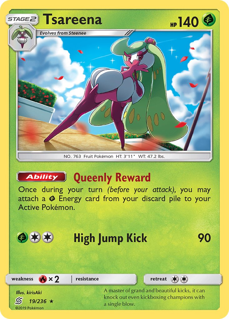 Tsareena Pokémon card