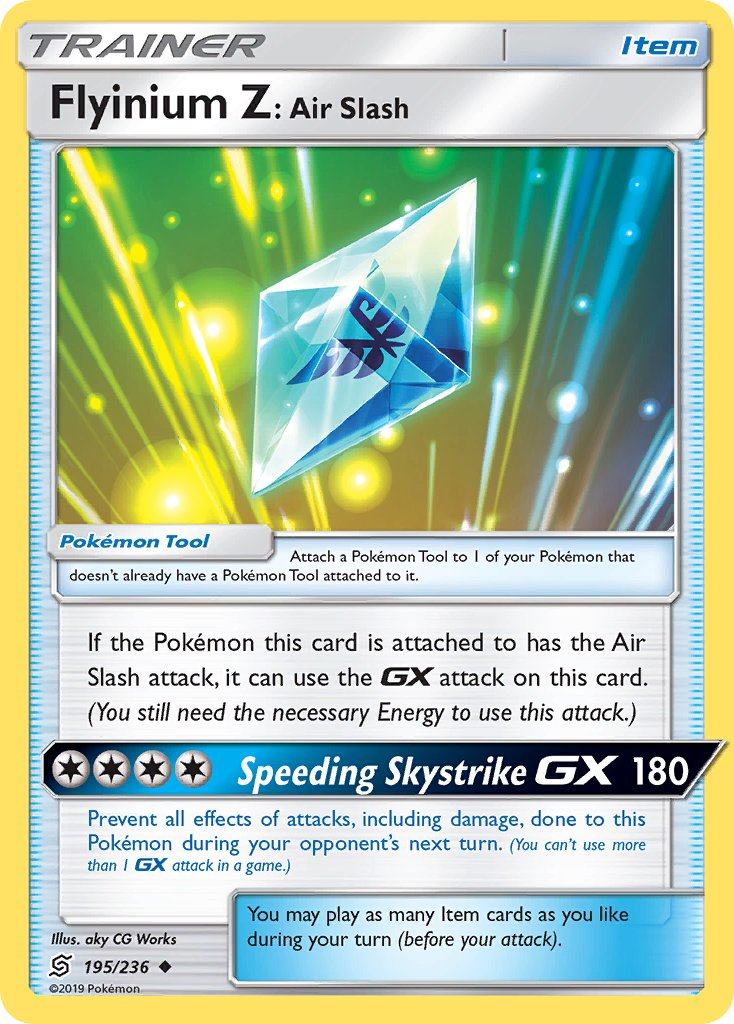 Flyinium Z: Air Slash Pokémon card