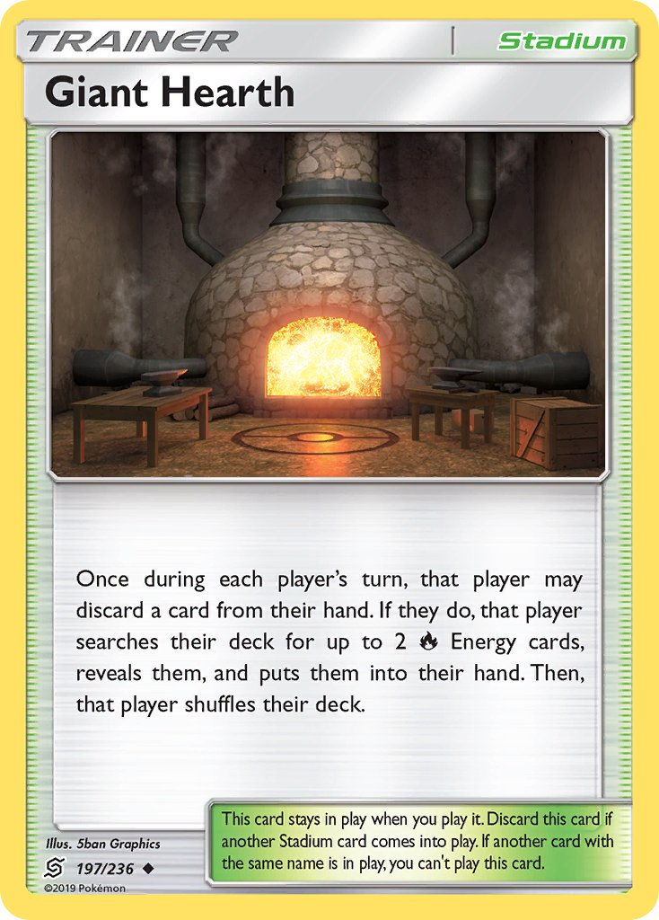 Giant Hearth Pokémon card