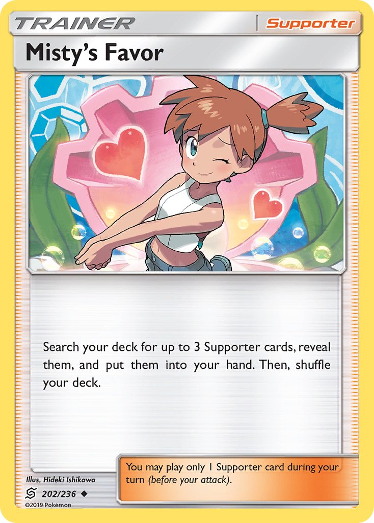Misty's Favor Pokémon card