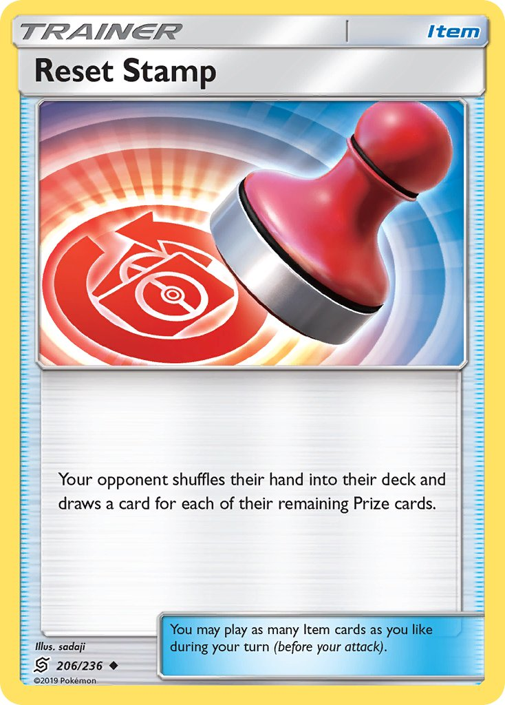 Reset Stamp Pokémon card