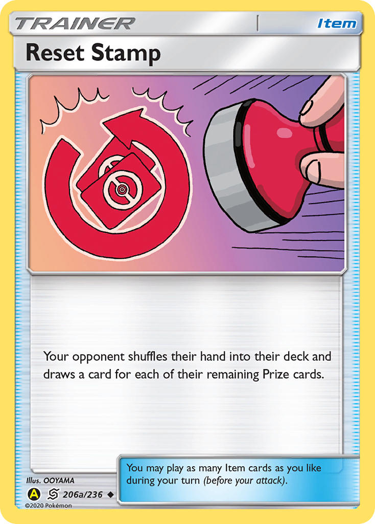 Reset Stamp Pokémon card