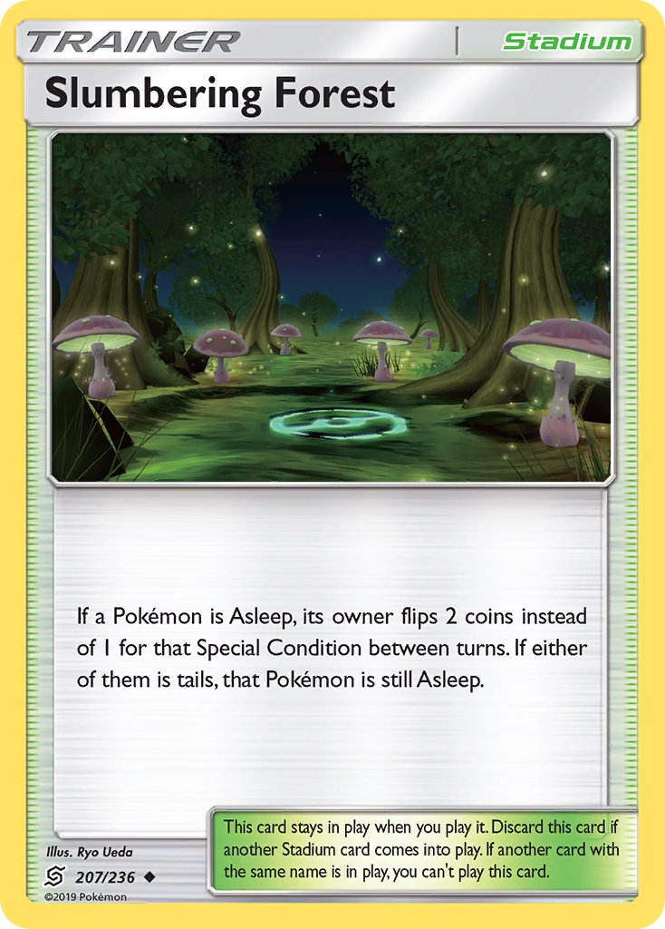 Slumbering Forest Pokémon card