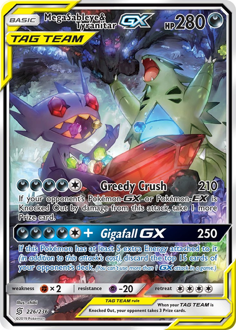 Mega Sableye & Tyranitar Tag Team GX