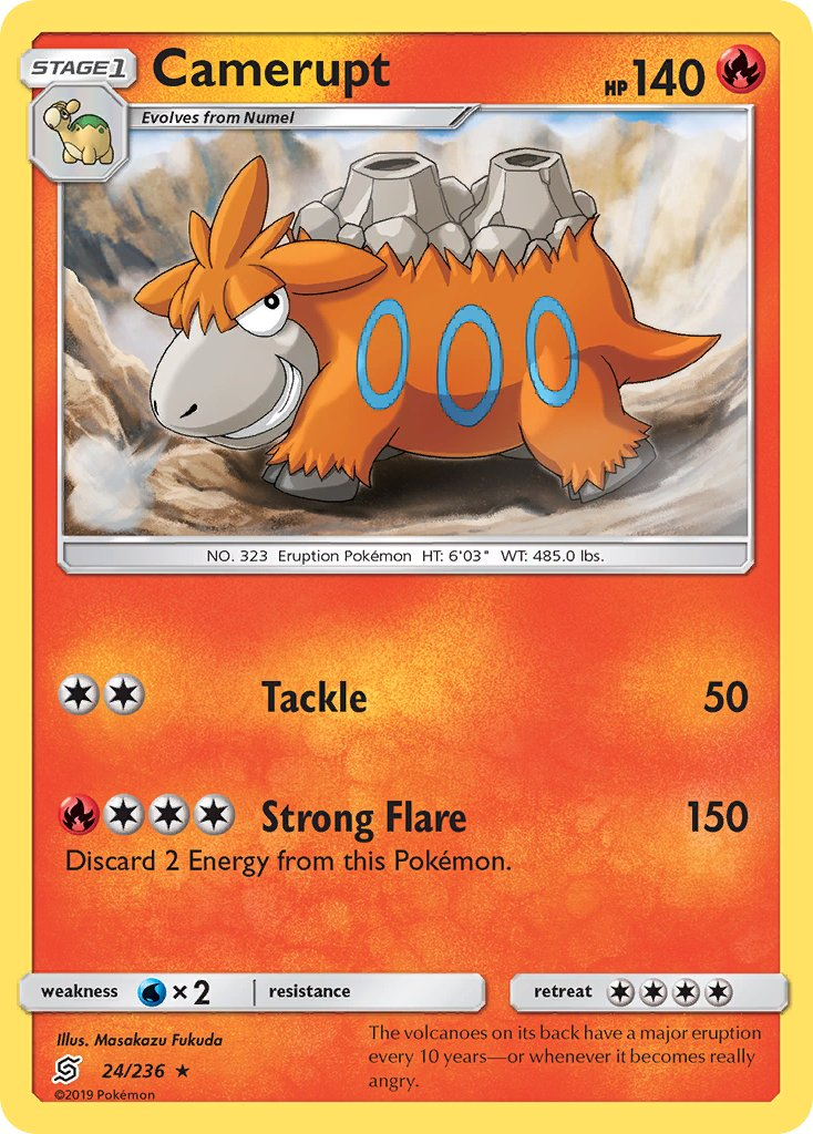Camerupt Pokémon card