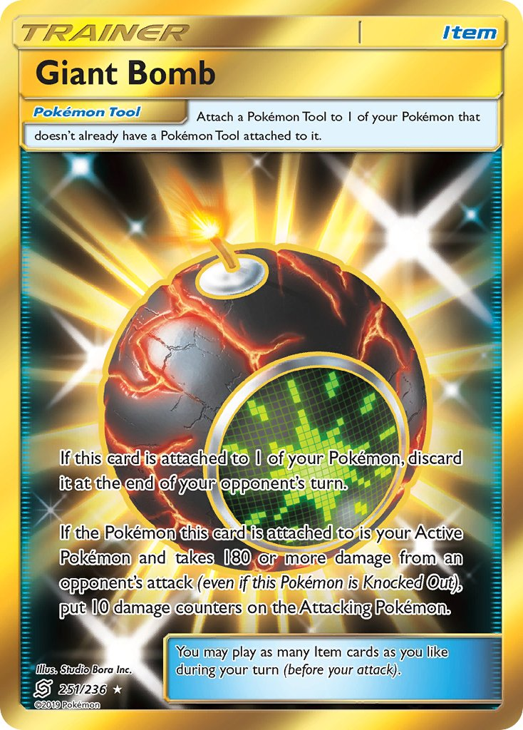 Giant Bomb Pokémon card