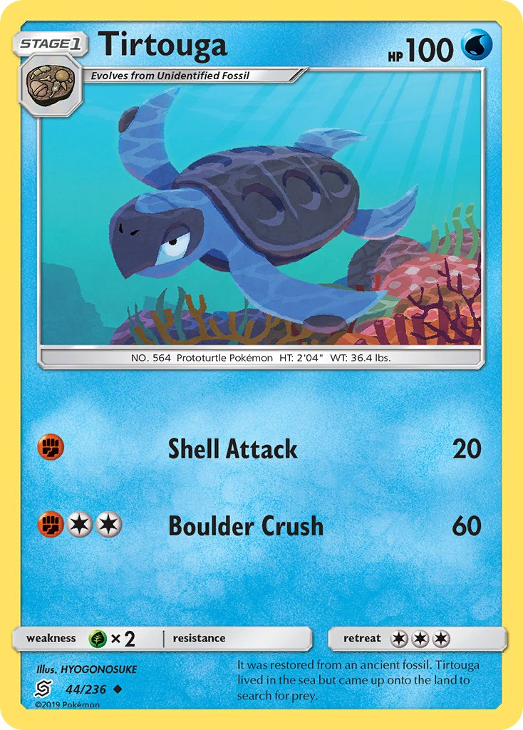 Tirtouga Pokémon card