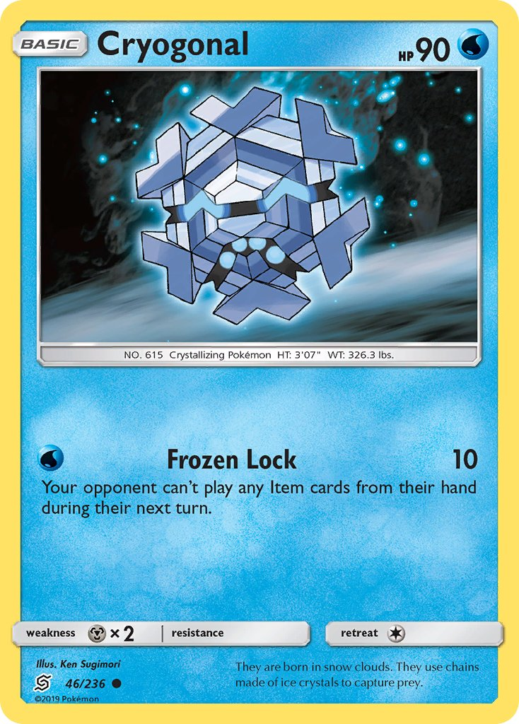 Cryogonal Pokémon card