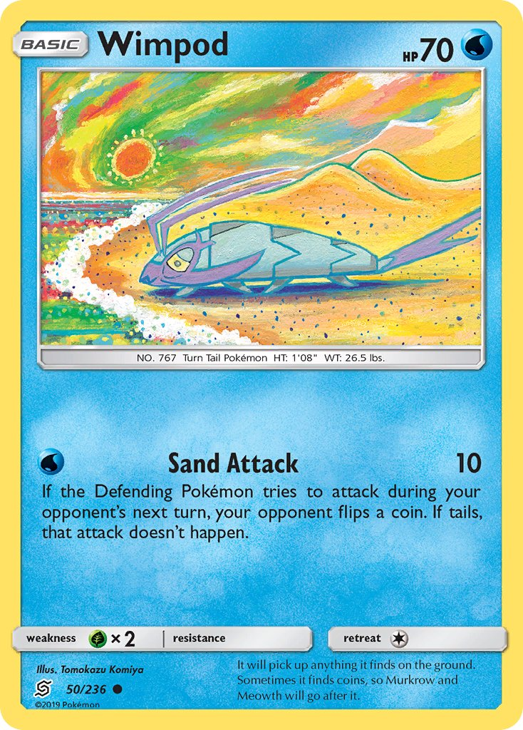 Wimpod Pokémon card