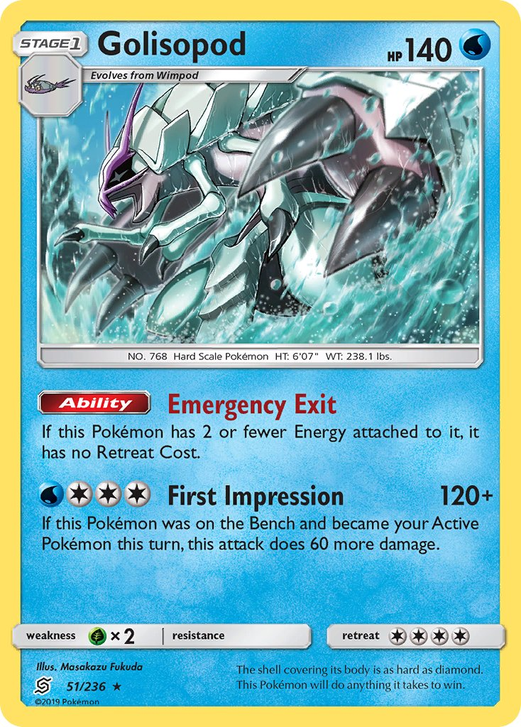 Golisopod Pokémon card