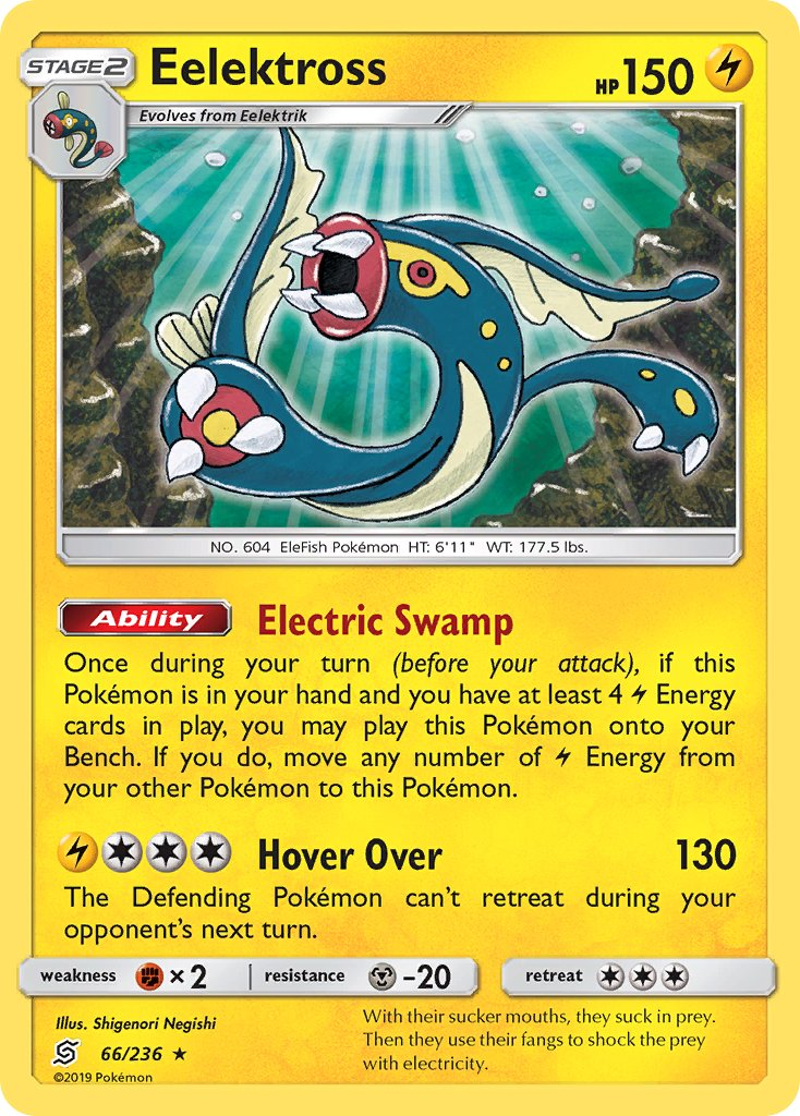 Eelektross Pokémon card